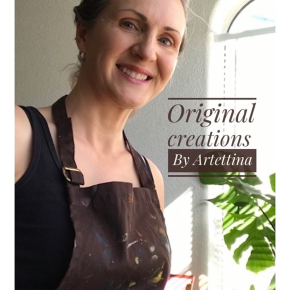 Original painting pansies floral watercolor botanical decor art Artettina US - Picture 7 of 7